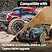GLOBACT 26PCS Full Metal Widening Upgrade Kit 10mm Wider On Each Side for ARRMA Granite GROM Typhon GROM 114 118 RC Upgrade Parts Silver Black - Image 4