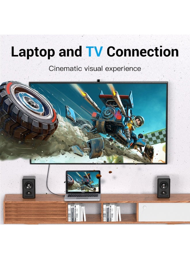 VENTION 4K Mini DisplayPort to HDMI Cable 1.5M Black Model # HAHBG - Image 5