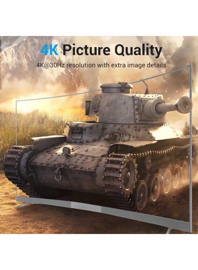 VENTION 4K Mini DisplayPort to HDMI Cable 1.5M Black Model # HAHBG - Image 3