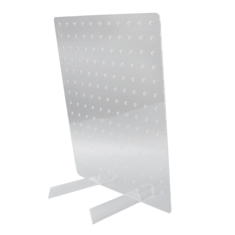 Acrylic Pegboard 1pc Transparent Durable Portable Display Stand - Easy Installation Jewelry Organization for Home Shop Craft Show - Image 3