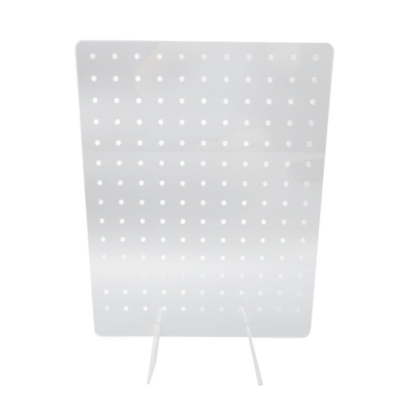 Acrylic Pegboard 1pc Transparent Durable Portable Display Stand - Easy Installation Jewelry Organization for Home Shop Craft Show - Image 2