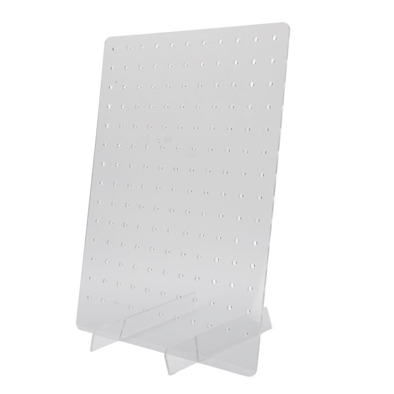 Acrylic Pegboard 1pc Transparent Durable Portable Display Stand - Easy Installation Jewelry Organization for Home Shop Craft Show - Image 1