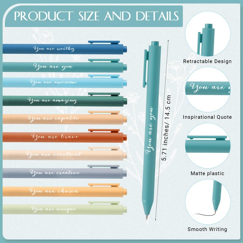 Affrolling 60 Pcs Inspirational Notebooks Motivational Mini Notepads with Pen Bulk Aesthetic International Women's Day Gift for Social Worker Employee Office Staff Team Teacher Nurse (Bright Colors) - Image 3