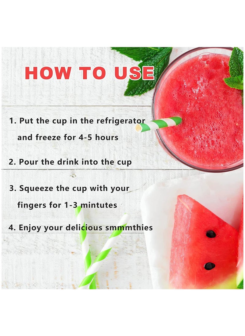 Intag - Frozen Magic Slushy Maker Squeeze Cup, Portable Silica Freeze Mug for Milkshake Slush and Ice Cream Smoothie, Quick Frozen Smoothies Slushy Ice Cream Maker with Dome Lids - Image 1