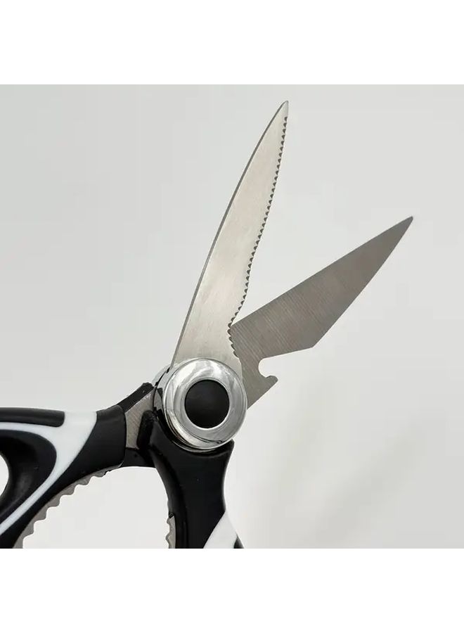 Black Kitchen Shears Sharp Multipurpose Scissors For Cutting Chicken Fish Meal Prep - Image 4