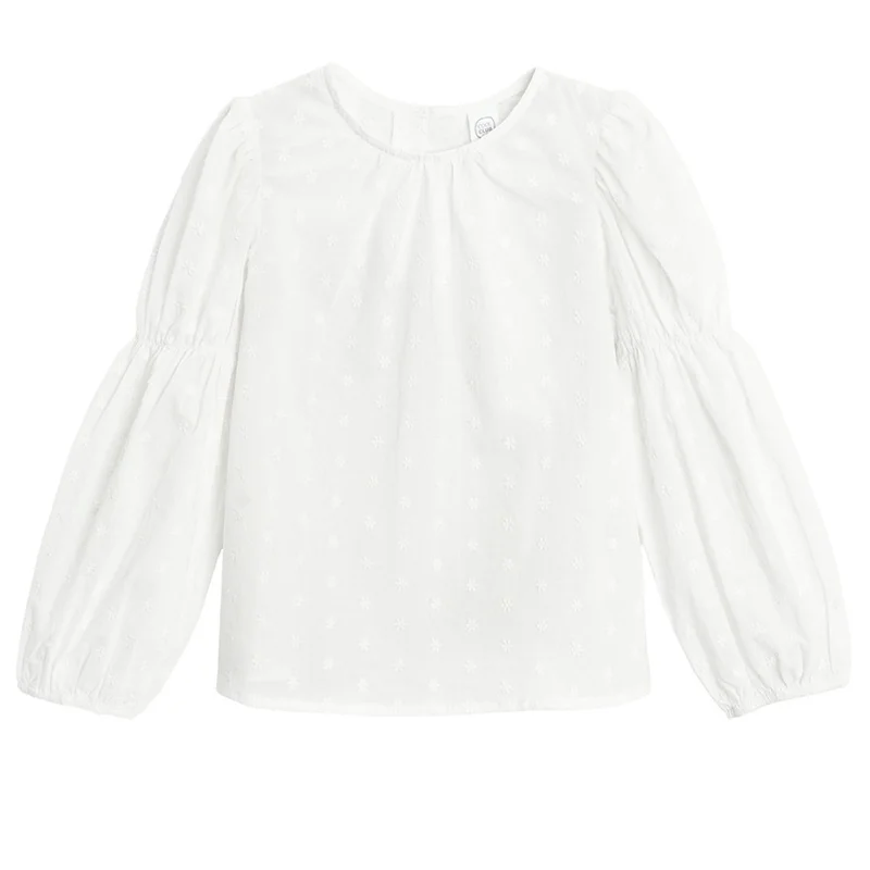 Cool Club WHITE COTTON BLOUSE L/S