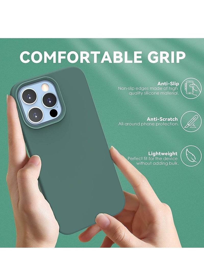 Raxoom Liquid Silicone Shockproof Protective Case with Soft Microfiber Lining for iPhone 14 Pro Max - Image 3