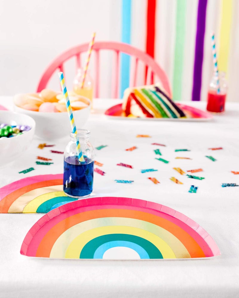 Talking Tables Rainbow Shaped Napkins -Colourful Party Birthday Party Supplies for Boys or Girls | Pack of 16 - , Gold - Image 5