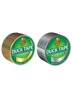 Duck Brand Color Duct Tape Confetti Combo 2Pack Gold And Silver 1.88 Inches X 10 Yards Each Roll 20 Yards Total (Bnd02336)  - Image 1