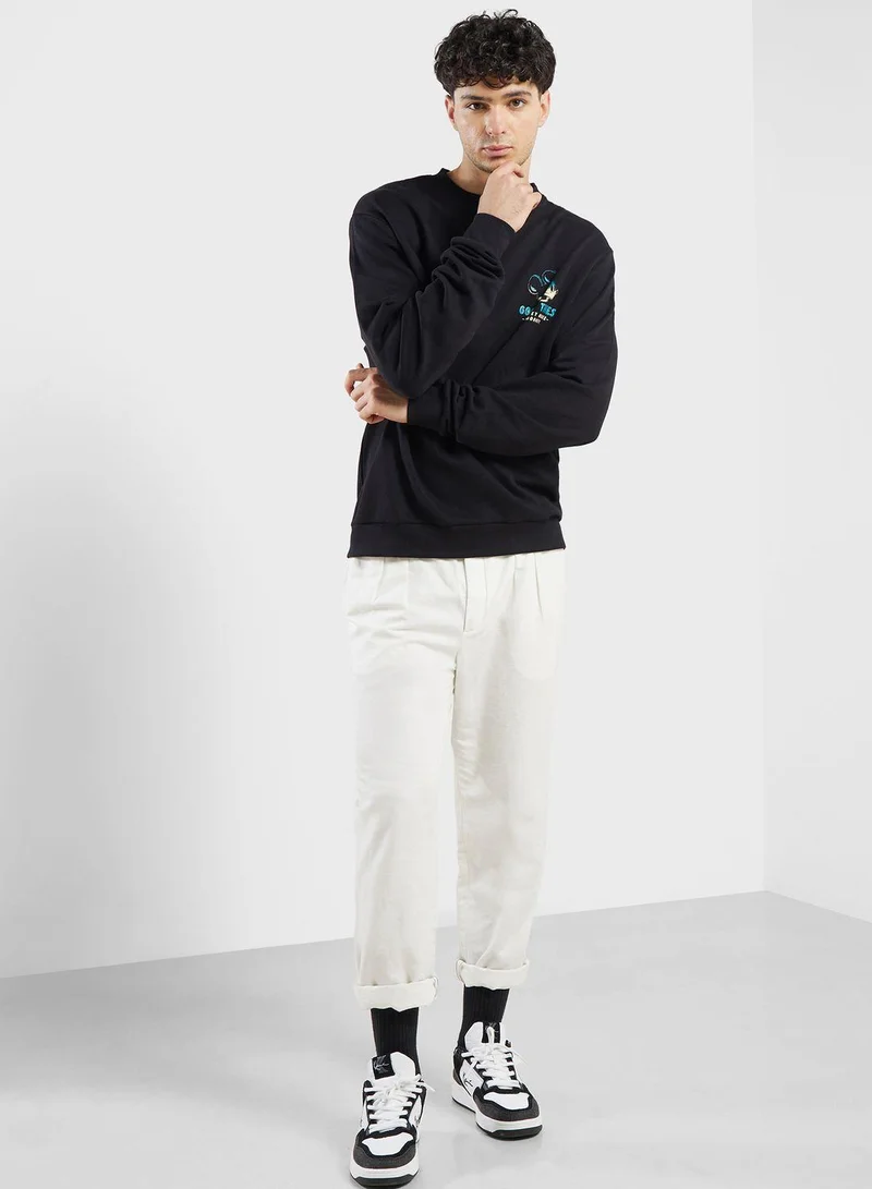 Urban Haul Disney Mickey Back Printed Sweatshirt