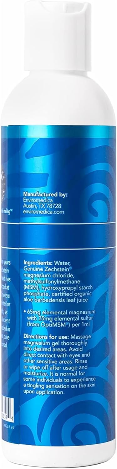Ancient Minerals Magnesium Gel Plus Ultra with OptiMSM 8oz 237ml Ancient Minerals - Image 5