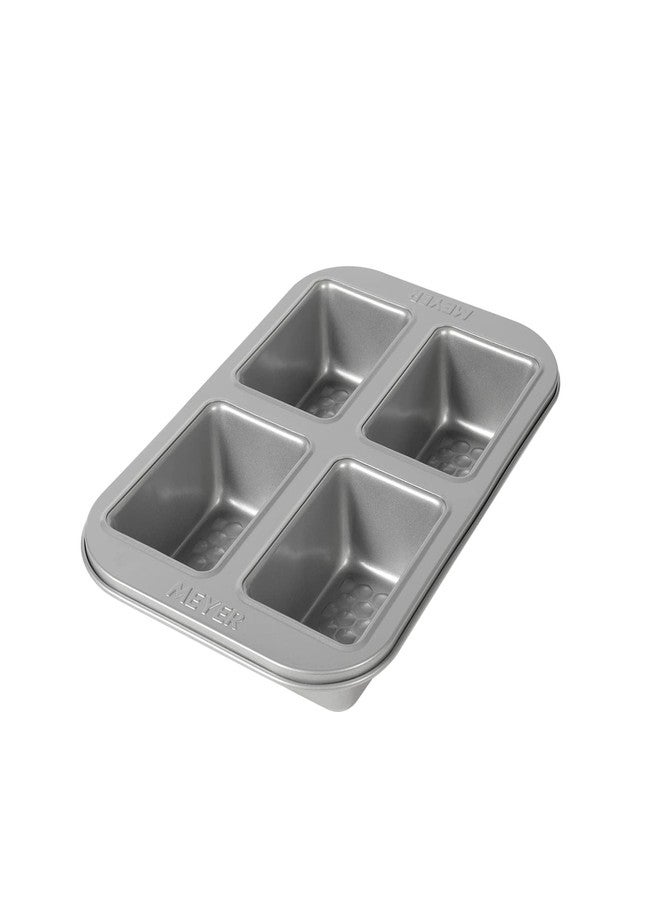 Meyer Bakemaster Carbon Steel Non Stick Bakeware 4 Cup Loaf Tin | Cake Pan | Loaf Pan | Non Stick Loaf Pan | Bread Loaf Pan for Baking, Grey - Image 1