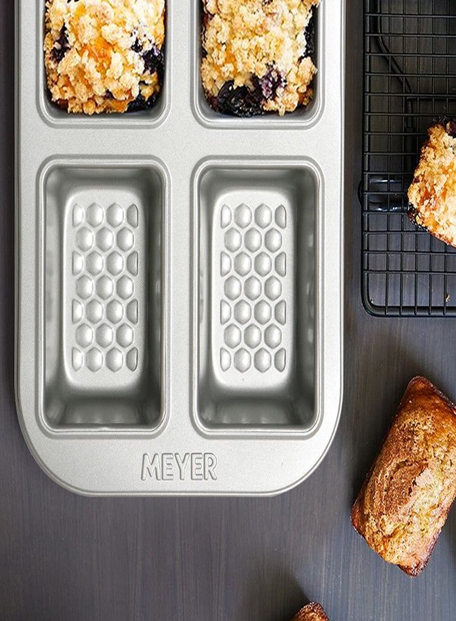 Meyer Bakemaster Carbon Steel Non Stick Bakeware 4 Cup Loaf Tin | Cake Pan | Loaf Pan | Non Stick Loaf Pan | Bread Loaf Pan for Baking, Grey - Image 5
