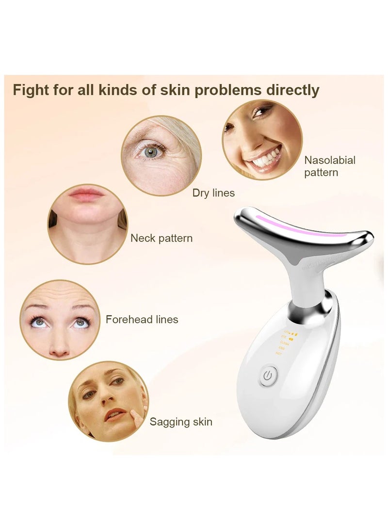 PANDA JOJO Face Massager, Face Beauty Device, Facial Lifting Therapy Machine EMS Face Massager Anti Wrinkle Skin Tightening Reduce Double Chin Skin Care Tools 7 Colour Modes - Image 2