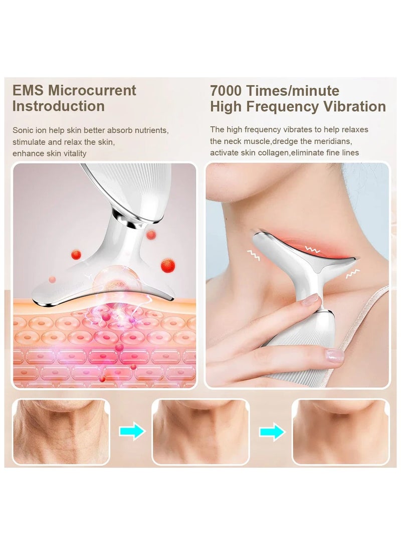 PANDA JOJO Face Massager, Face Beauty Device, Facial Lifting Therapy Machine EMS Face Massager Anti Wrinkle Skin Tightening Reduce Double Chin Skin Care Tools 7 Colour Modes - Image 3