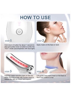 PANDA JOJO Face Massager, Face Beauty Device, Facial Lifting Therapy Machine EMS Face Massager Anti Wrinkle Skin Tightening Reduce Double Chin Skin Care Tools 7 Colour Modes  - Image 4
