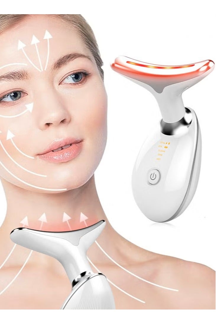 PANDA JOJO Face Massager, Face Beauty Device, Facial Lifting Therapy Machine EMS Face Massager Anti Wrinkle Skin Tightening Reduce Double Chin Skin Care Tools 7 Colour Modes - Image 1