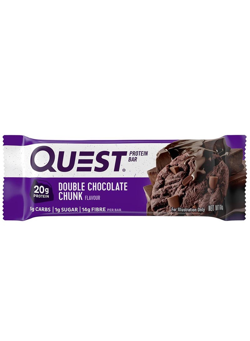 Quest Protein Bar Double Chocolate chunk Bar - Image 1