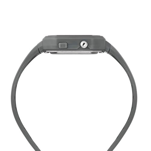 Helix by Timex Ana Digital Watch for Man with Grey Octogonal Dial & Grey Silicone Strap Band Water Resistant Men's Wrist Watches - TWESK6602T - Image 5