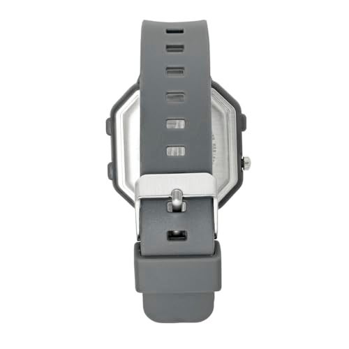 Helix by Timex Ana Digital Watch for Man with Grey Octogonal Dial & Grey Silicone Strap Band Water Resistant Men's Wrist Watches - TWESK6602T - Image 4