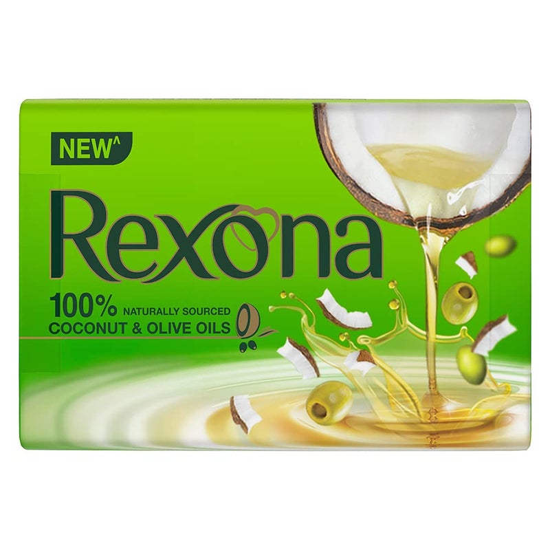 Rexona Rexona Coconut and Olive Oil Soap For Silky Smooth Skin 4X100 g - Image 1