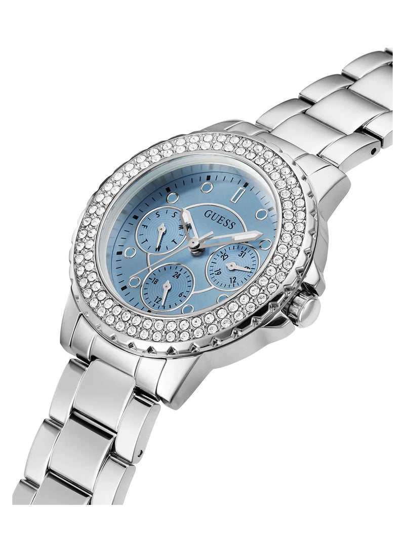 ساعة جيس للنساء بسوار ستانلس ستيل فضي - GW0410L1 - view 2