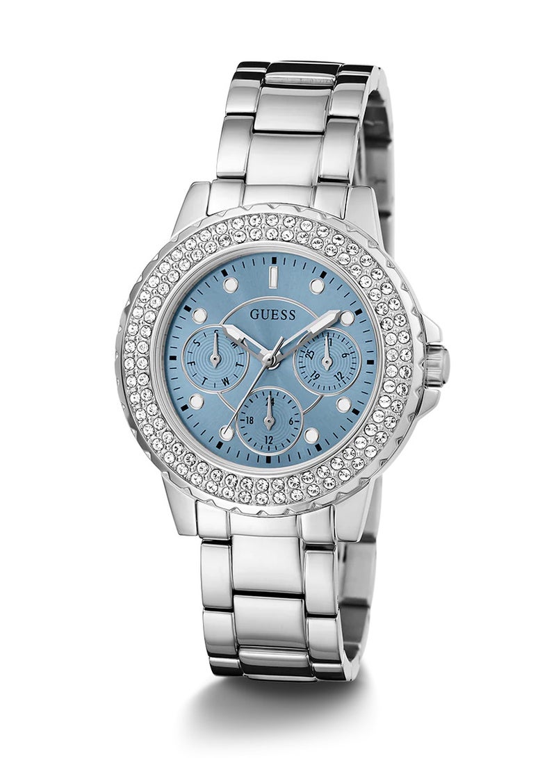 ساعة جيس للنساء بسوار ستانلس ستيل فضي - GW0410L1 - view 3