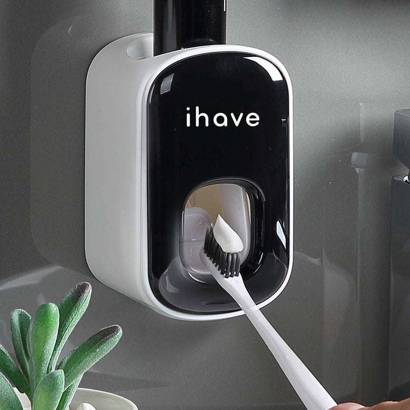 iHave iHave Automatic Toothpaste Dispenser  Smart Bathroom Accessories with DualPosition Technology and Sturdy Adhesive Strip Stylish Bathroom Decor and Accessories