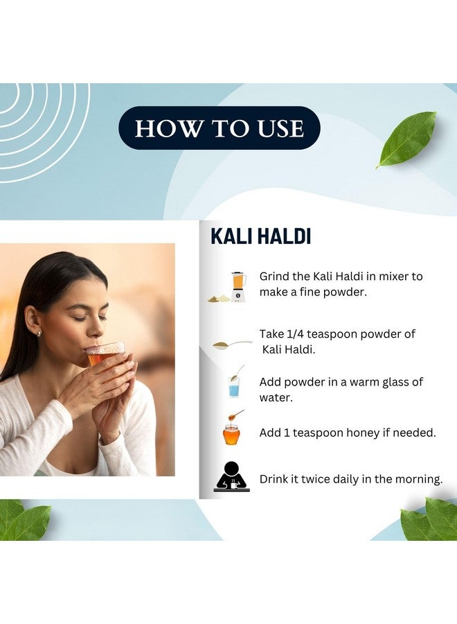 BrijBooti بريجبوتي كالي هالدي 400 جرام | كركم أسود - نركاشور - نار كاشور - نركتشور - كركم زيرومبت - جذر زيدواري - Image 3