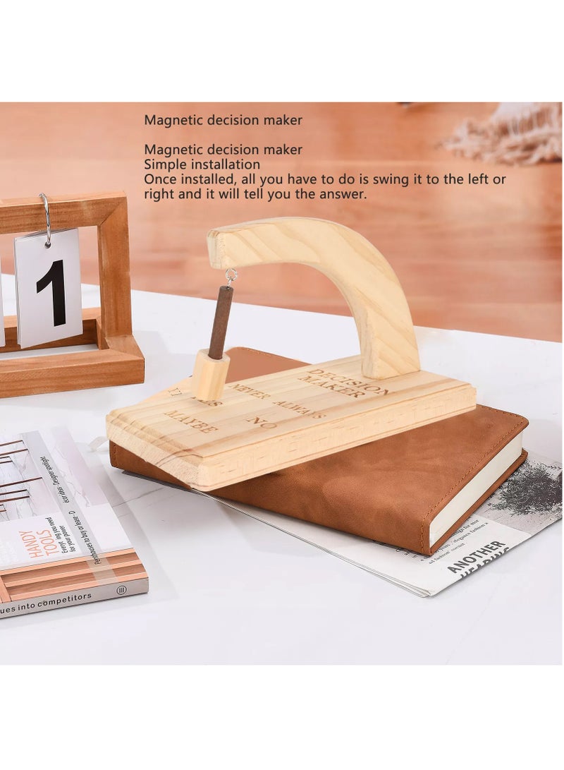 MileMelo Decision Maker, Standard Swing the Pendulum and Find the Answer to Your Question, Wooden Creative Oscillating Magnetic Selector, Choose the Best Gift for Difficulty Disorder.yes or No Pendulum  - Image 4