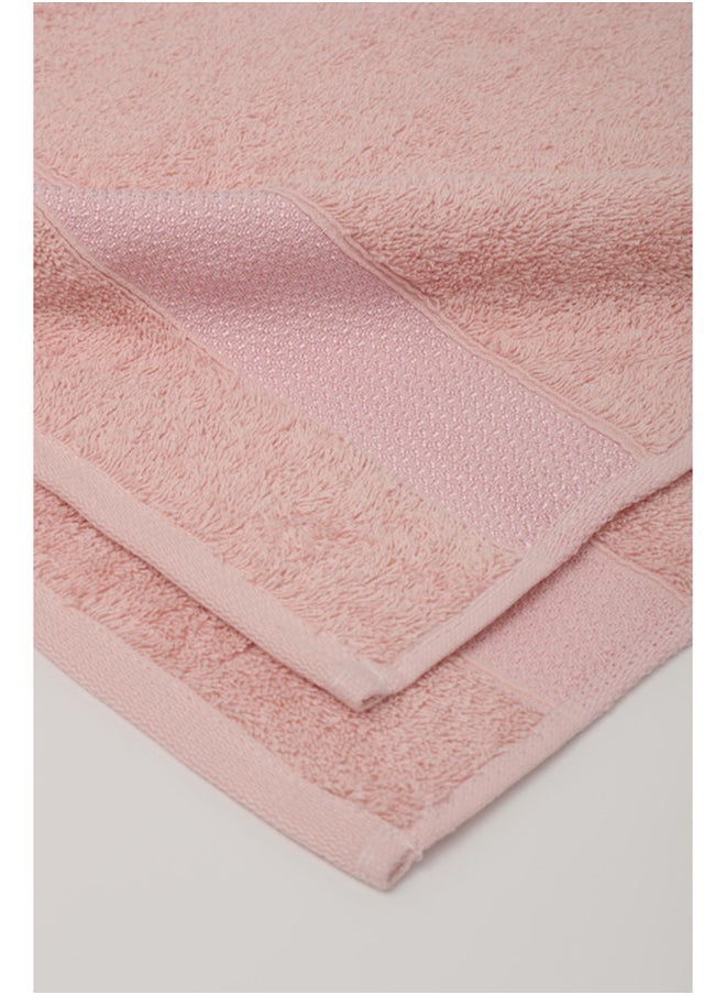 White Rose - Towel 4 Piece Bathroom  Set - SERENITY - 550 GSM - 100% Cotton Terry - 2 Bath  70X140 cm & 2 Hand  50x90 cm-Premium Touch-Quick Dry - Super Absorbent-Pink - Image 1