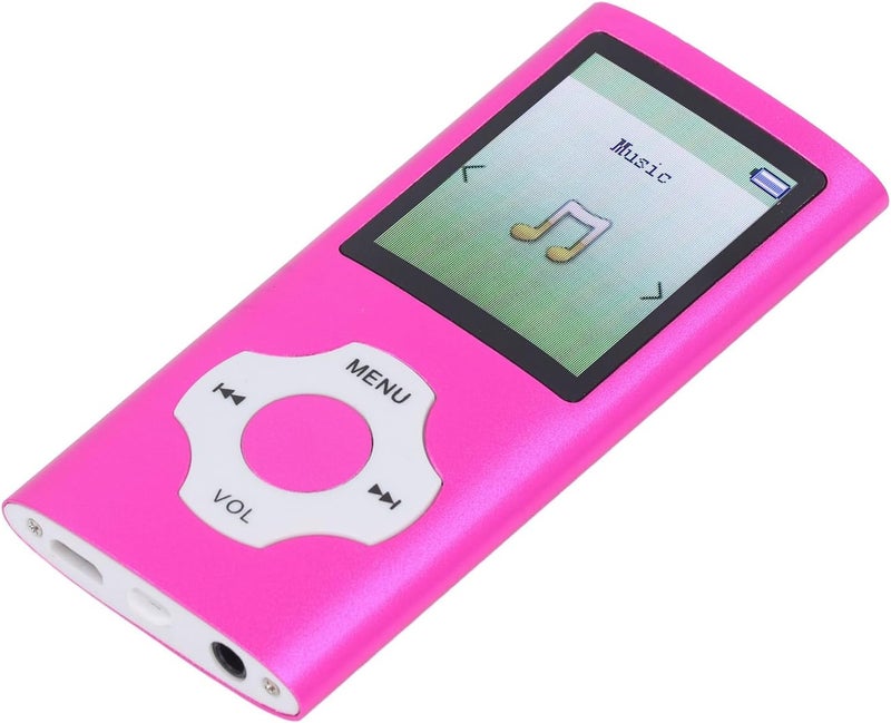 مشغل MP3 من Zunate، مشغل موسيقى MP4 بسعة 64 جيجابايت مع مكبر صوت HiFi وشاشة ملونة بحجم 1.8 بوصة، يدعم تخزينًا قابلًا للتوسيع حتى 128 جيجابايت للكتب الصوتية ومقاطع الفيديو (وردي وأرجواني) - Image 2