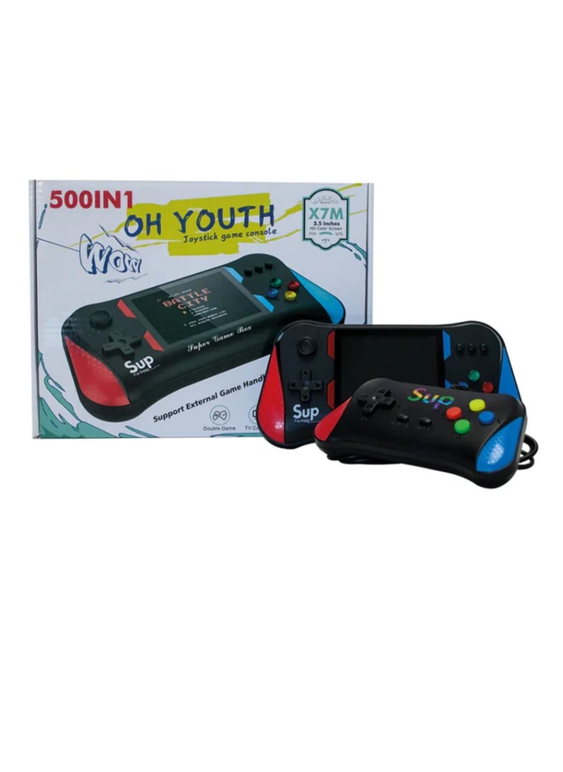 SUP - Video Gamepad Handheld Game Player 500 in 1 Game Console Double Pair X7m - Image 1