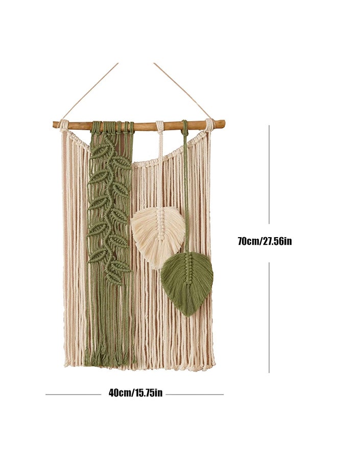 انتيكيانو مكرمية جدارية للتعليق على الحائط، ديكور عصري بوهيمي 66x38 سم - Image 3