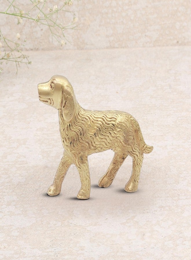 TORPPEZA Brass Animal Dog Sculpture Statue Handcrafted Decorative Showpiece Idol for Home, Office Décor (Size : 6.5cm Height | Weight : 98gm Approxe) - Image 3