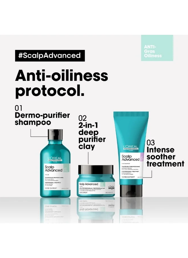 L'Oréal Professionnel Loreal Professionnel Scalp Advanced Anti-Oiliness 2-in-1 Deep Purifier Clay Mask For Oily Scalps 250 ml