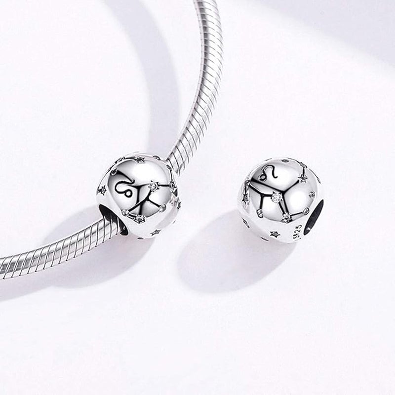 LAMOONY Constellation Charm 925 Sterling Silver Birthday Charm Anniversary Charm Love Charm Faith Charm for Pandora Charm Bracelet - Image 4