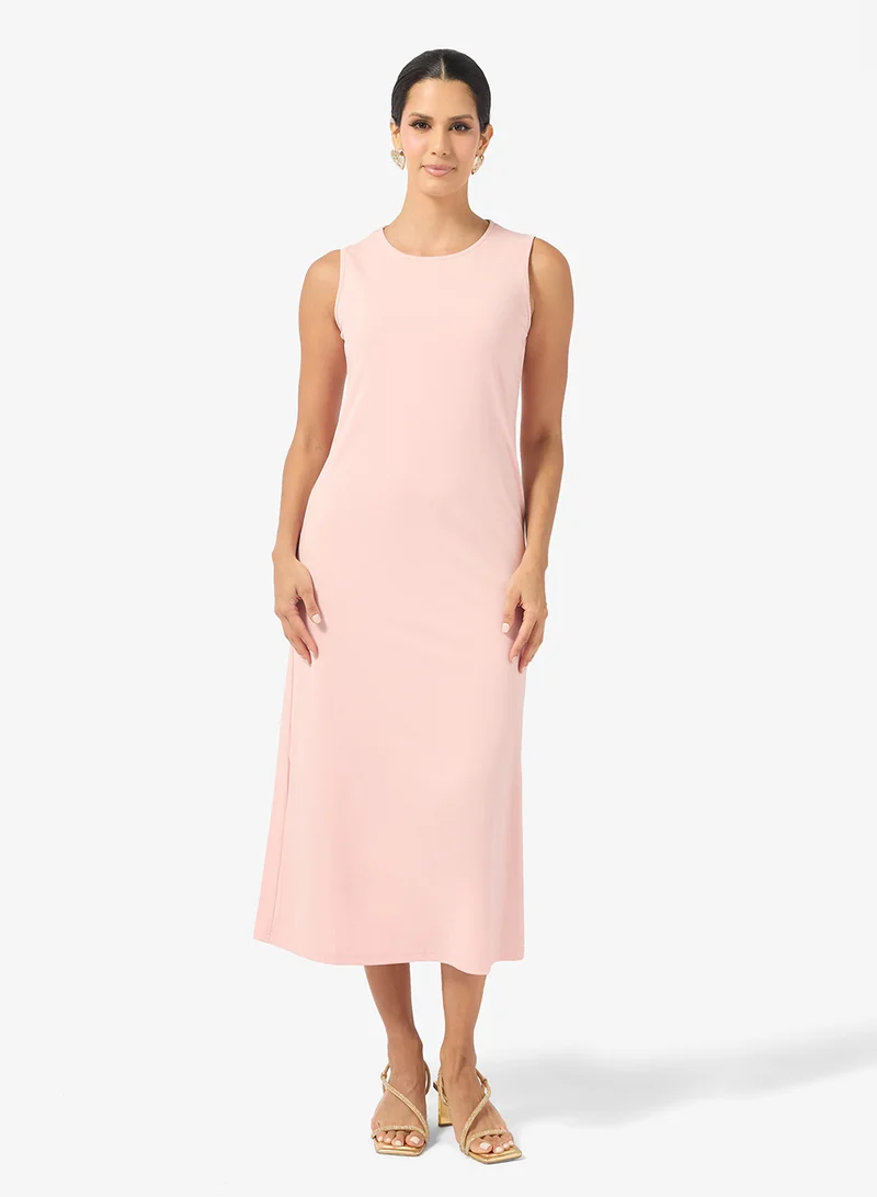 Khizana  Embroidered Dress With Flare Sleeves for Women | Best Price UAE