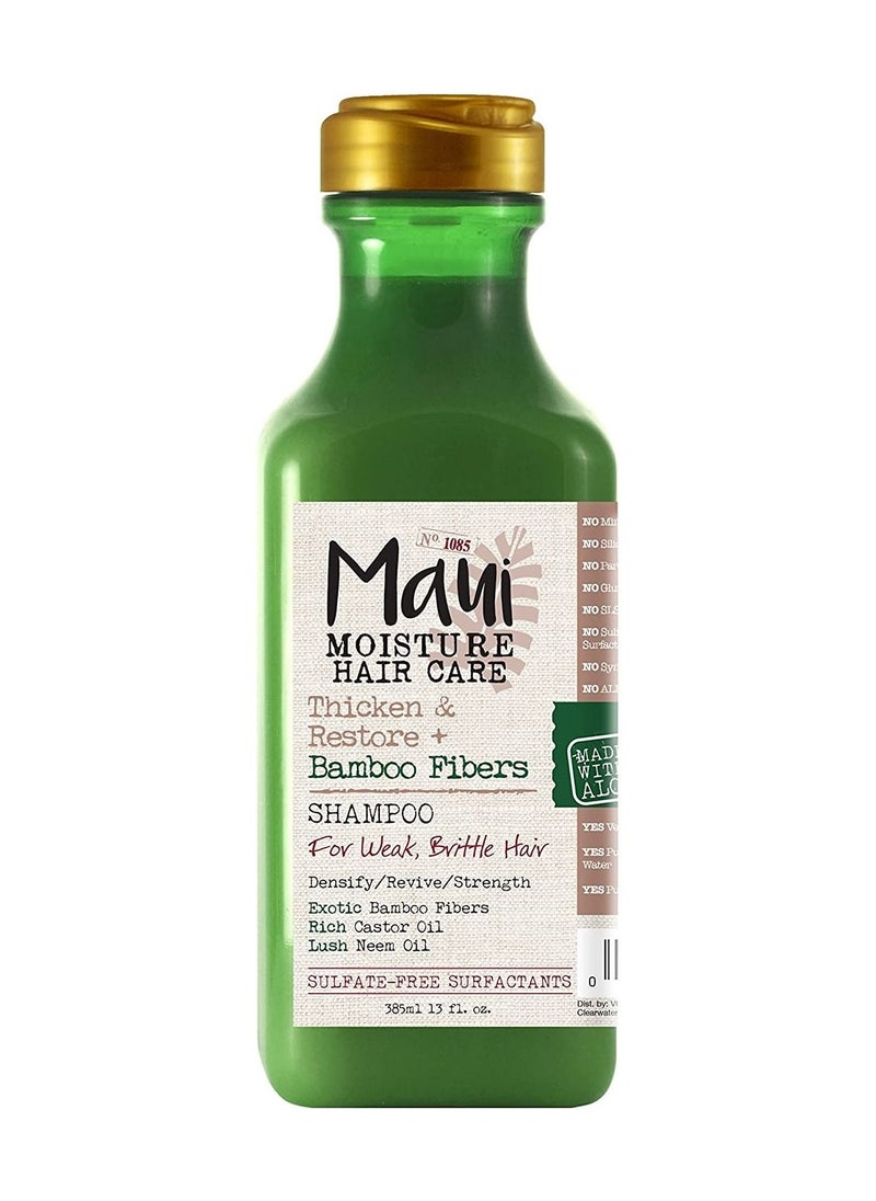 MAUI MOISTURE Moisture Thicken And Restore+ Bamboo Fiber Shampoo  - Image 1