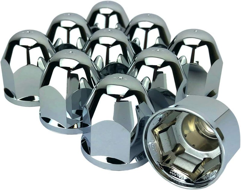 Alcoa 10 1 1/16 Push On Hex Flange Hug A Lug Nut Covers with Interior Metal Clip - Image 1