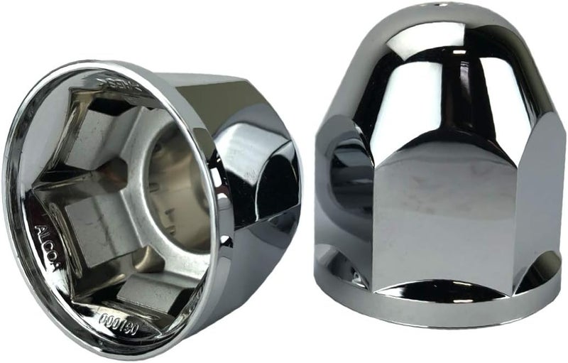 Alcoa 10 1 1/16 Push On Hex Flange Hug A Lug Nut Covers with Interior Metal Clip - Image 2