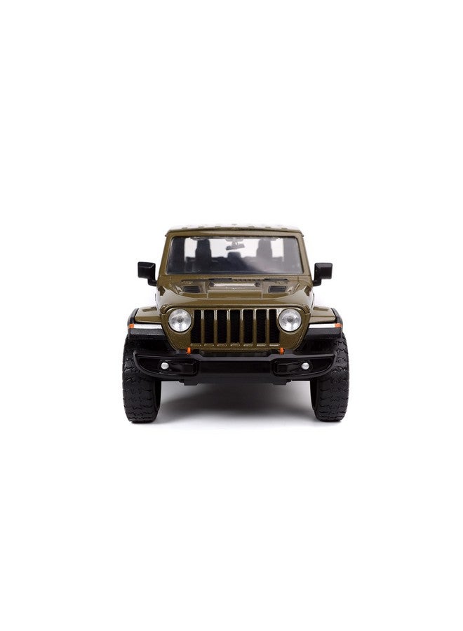 Jada Toys Just Trucks 1:24 2020 Jeep Gladiator Die-cast Car Brown with Tire Rack, Toys for Kids and Adults  - Image 3