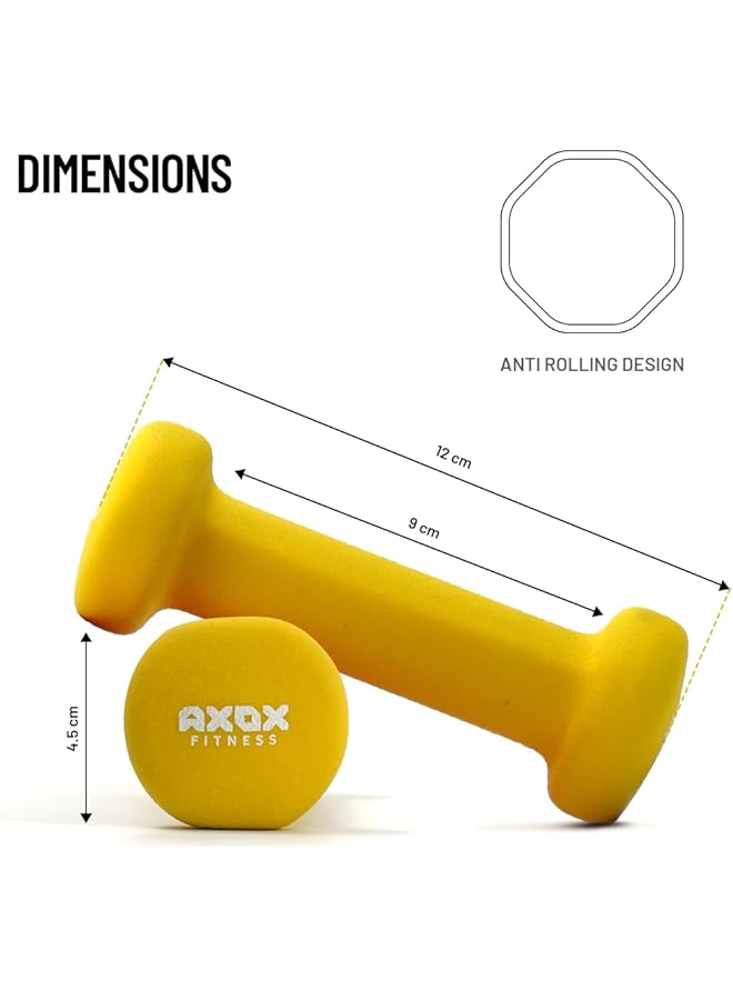 AXOX Fitness Neoprene Dumbbell 0.5KG - Image 5