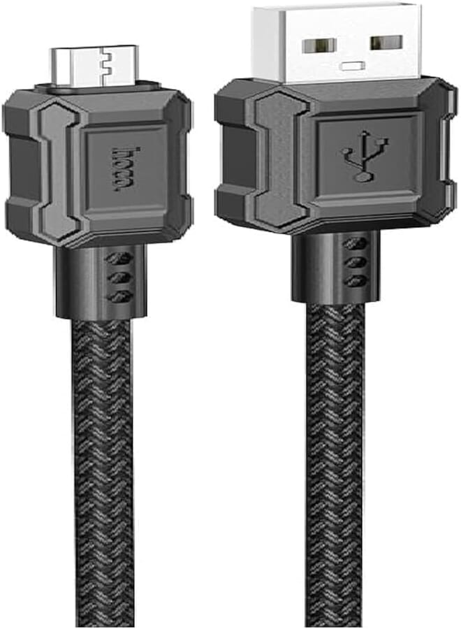 Hoco Hoco X94 - Leader, Charging And Data Transmission Cable, Micro (1M - 4A) Compatible With Samsung Huawei Xiaomi Oppo - Black