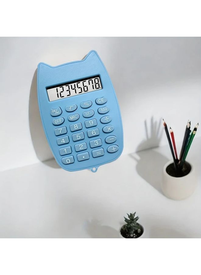 Cute Mini Blue Calculator Small Multifunctional Device For Kids - Image 4