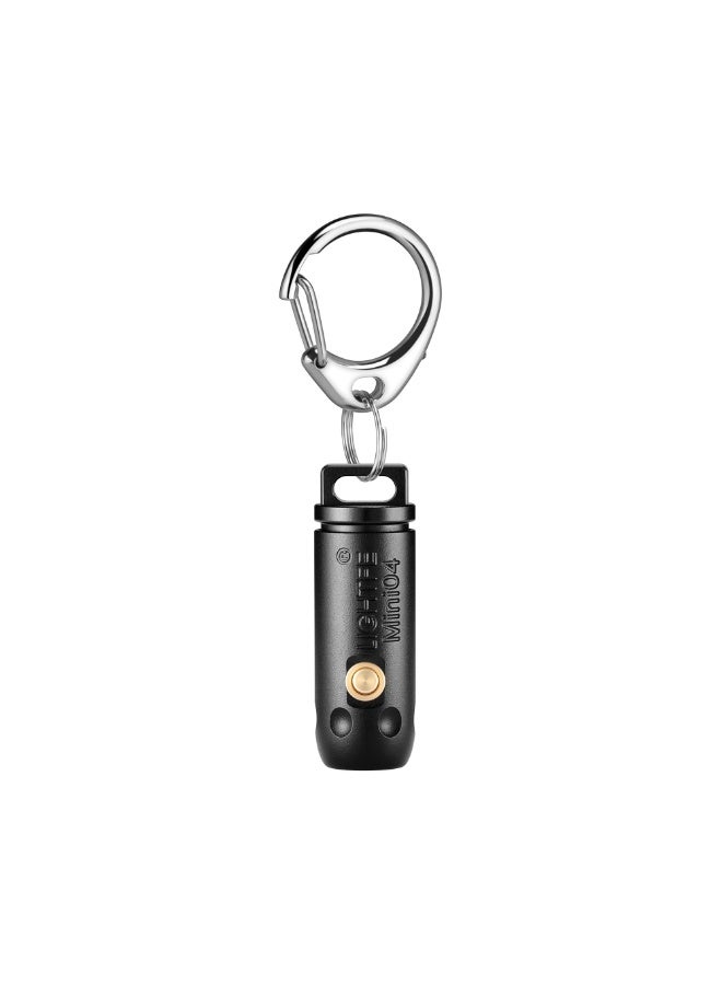 LIGHTFE مصباح Mini04 الصغير جدًا، وهو مصباح LED فائق الصغر مزود بأربعة أوضاع إضاءة، ومقاوم للماء بمعيار IPX7، وزر نحاسي. حجمه مناسب للحمل اليومي والتخييم والمشي لمسافات طويلة. - Image 1