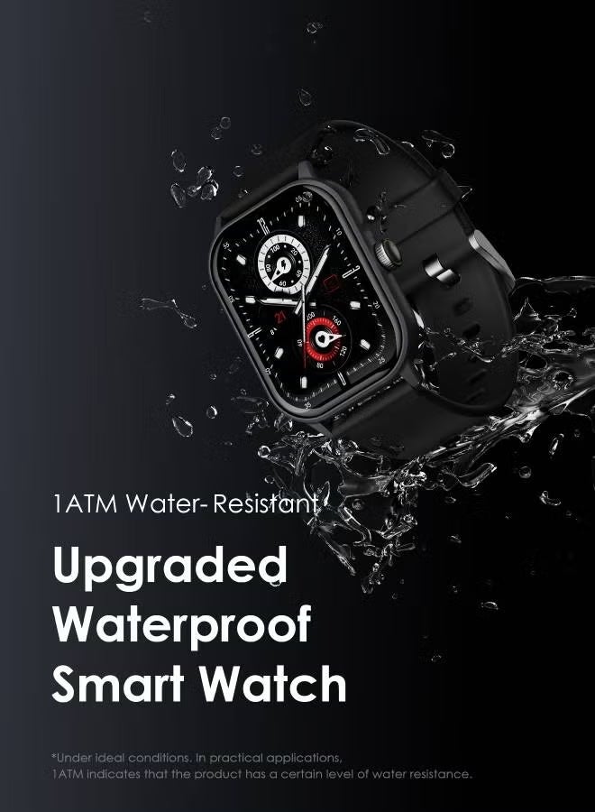 Oraimo Smart Watch 5 Bluetooth Call Fitness Watch with 2.01 Inch HD Screen, Scratch Resistant and More Durable Glass Screen, Shock Resistant with 100+ Sports Modes, Blood Oxygen and Heart Rate Monitor, Waterproof - Image 3