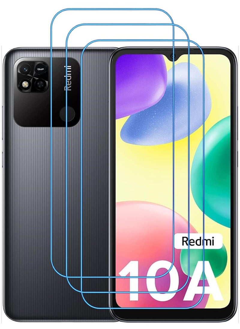 ACLIX 3 Pieces Antistatic ESD Dustproof Premium Quality High Definition Clear Tempered Glass Screen Protector Designed For Xiaomi Redmi 10A - Image 1