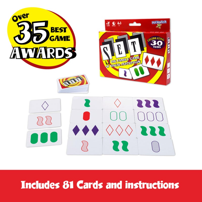 PlayMonster SET Enterprises SET - The Family Card Game of Visual Perception - Race to Find The Matches, For Ages 8+,81 Cards, Rules included - Image 2