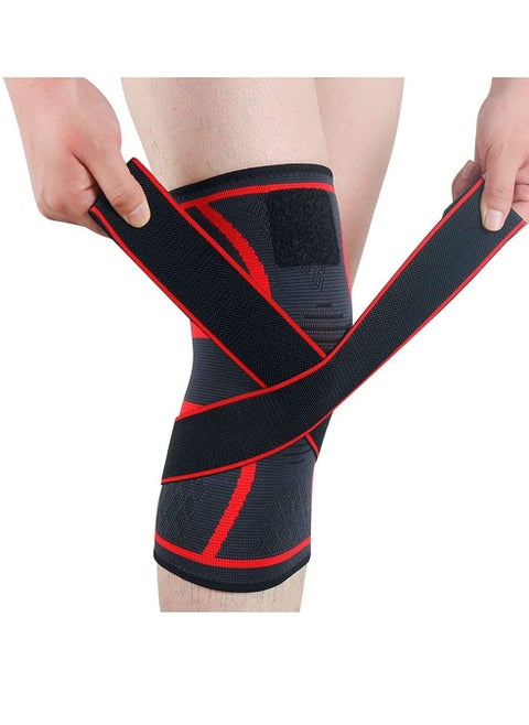 Knee Brace,Knee Compression Sleeve for Men and Women, Knee Brace Support Adjustable for Running, Knee Pads for Meniscus Tear, Arthritis, Running, Basketball, Jogging, Post Surgery Recovery